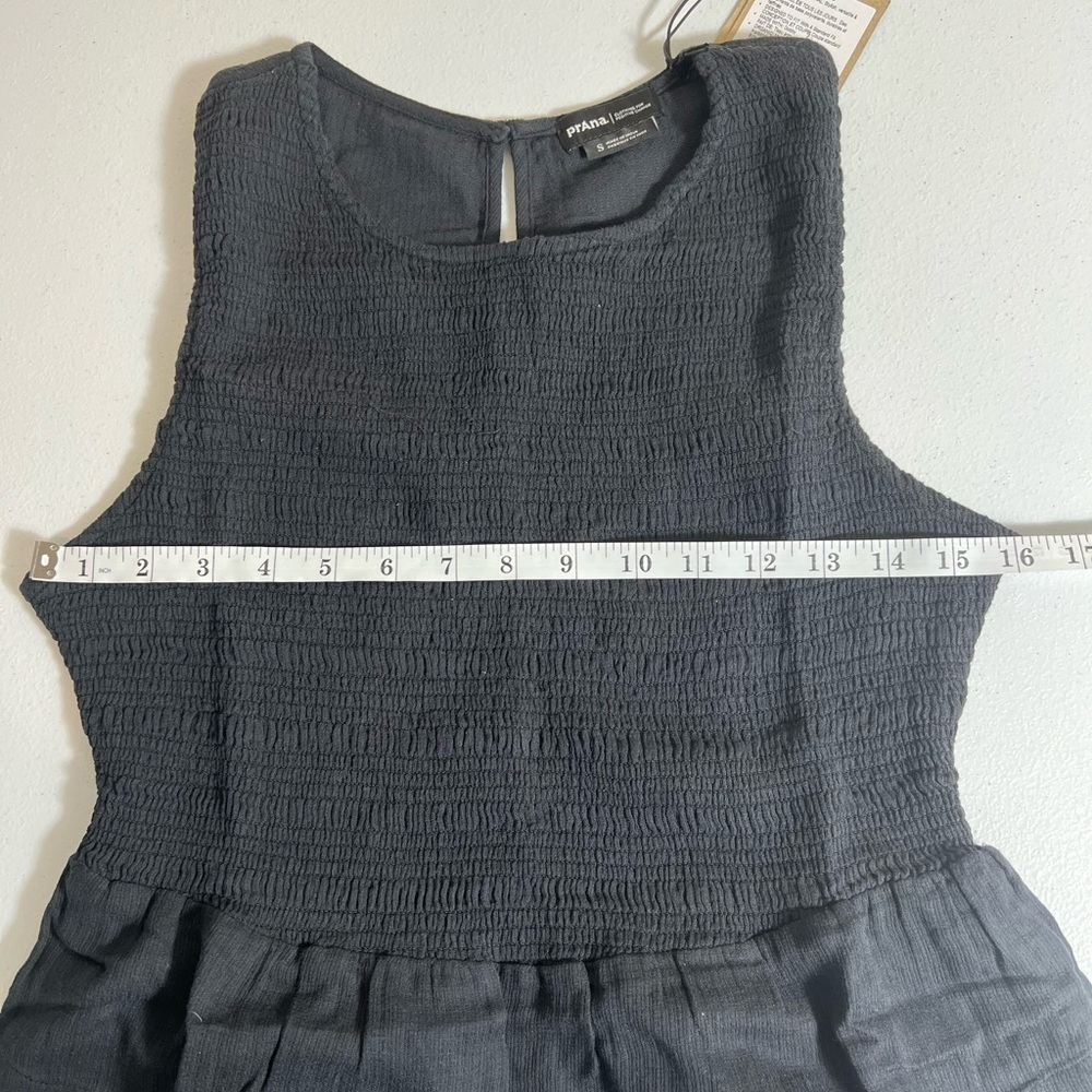 New prAna Seakissed organic cotton black Dress summer beach S - Picture 7 of 10
